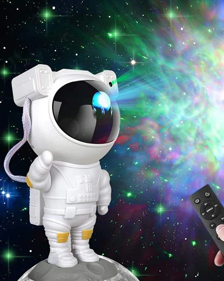 Astronaut Galaxy Projector Night Light – 360° Rotating Nebula Star Projector with Remote Control, Timer & Adjustable Head – Space Lamp for Kids’ Bedroom, Gifts, Gaming Room, Home & Décor, gift for valentine, valentine gift, couple gift, valentine special - Luxi Cart